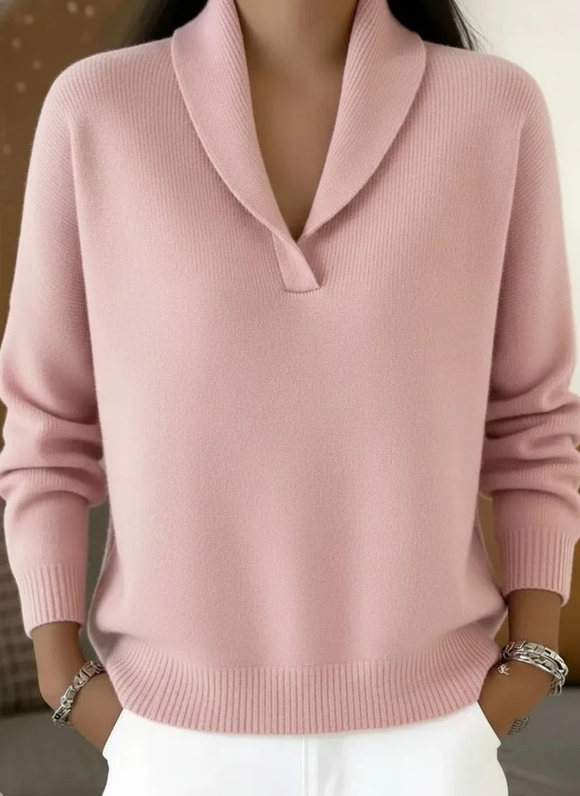 SUÉTER CON CUELLO DE PICO