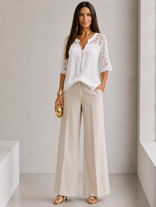 ÉLORA™ | BLUSA PREMIUM DE ENCAJE ELEGANTE