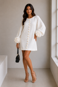 Minivestido Élise Blanc Floral