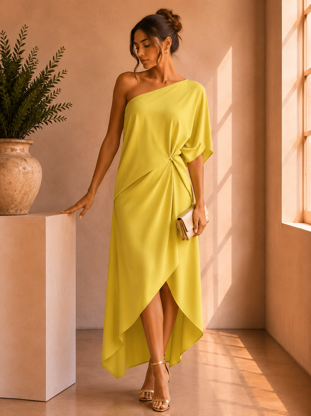 CAMILA | VESTIDO ASIMÉTRICO ELEGANTE