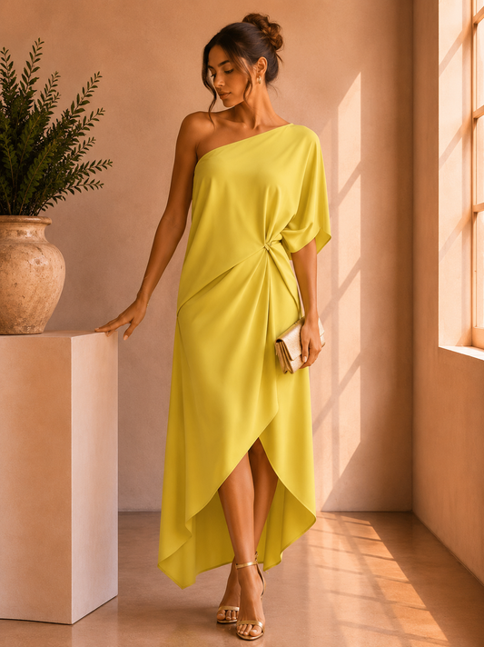 CAMILA | VESTIDO ASIMÉTRICO ELEGANTE