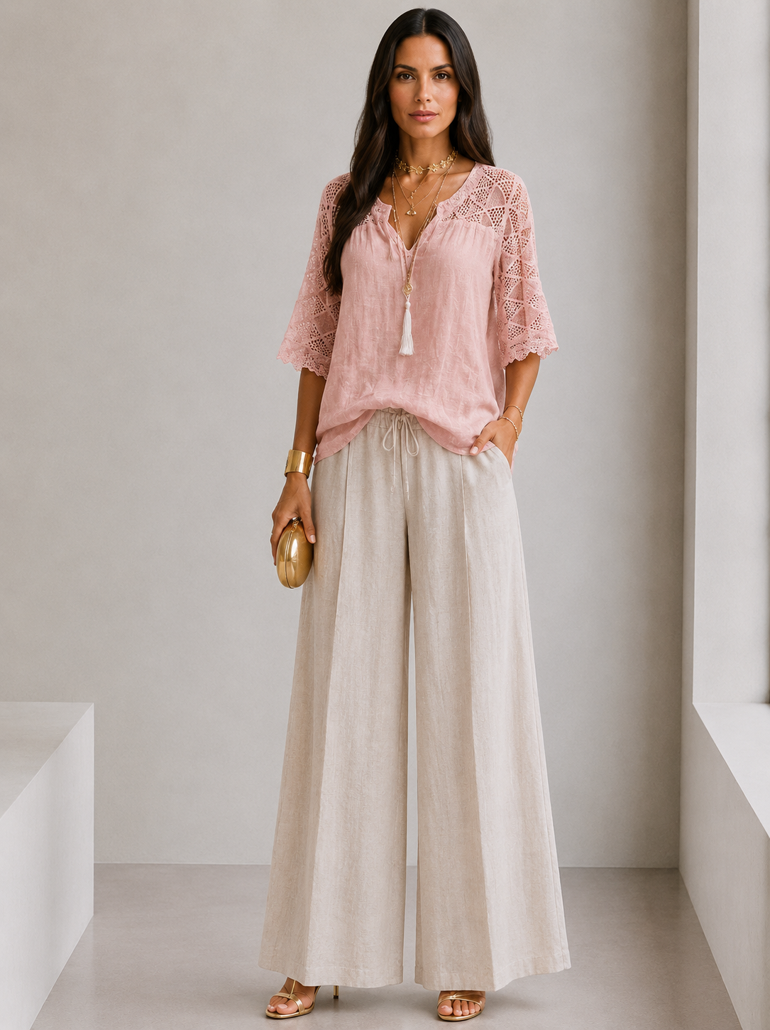ÉLORA™ | BLUSA PREMIUM DE ENCAJE ELEGANTE
