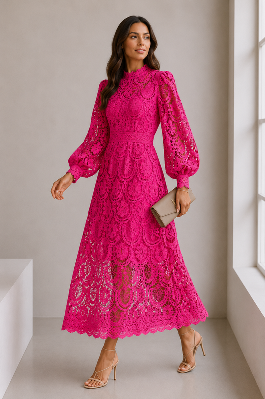 LUNARA – VESTIDO ROMÁNTICO DE ENCAJE
