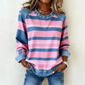 NORA | SUDADERA CASUAL A RAYAS