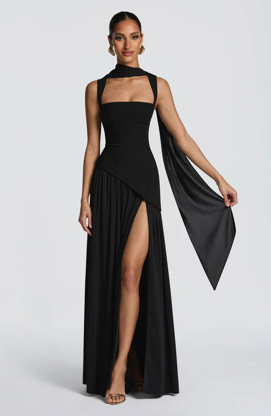 VESTIDO LARGO LACADO