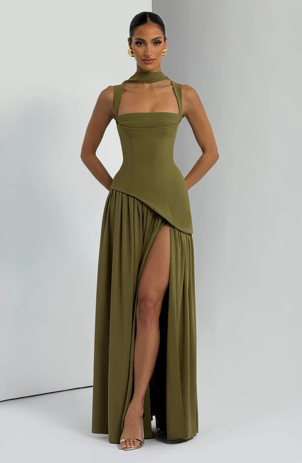 VESTIDO LARGO LACADO