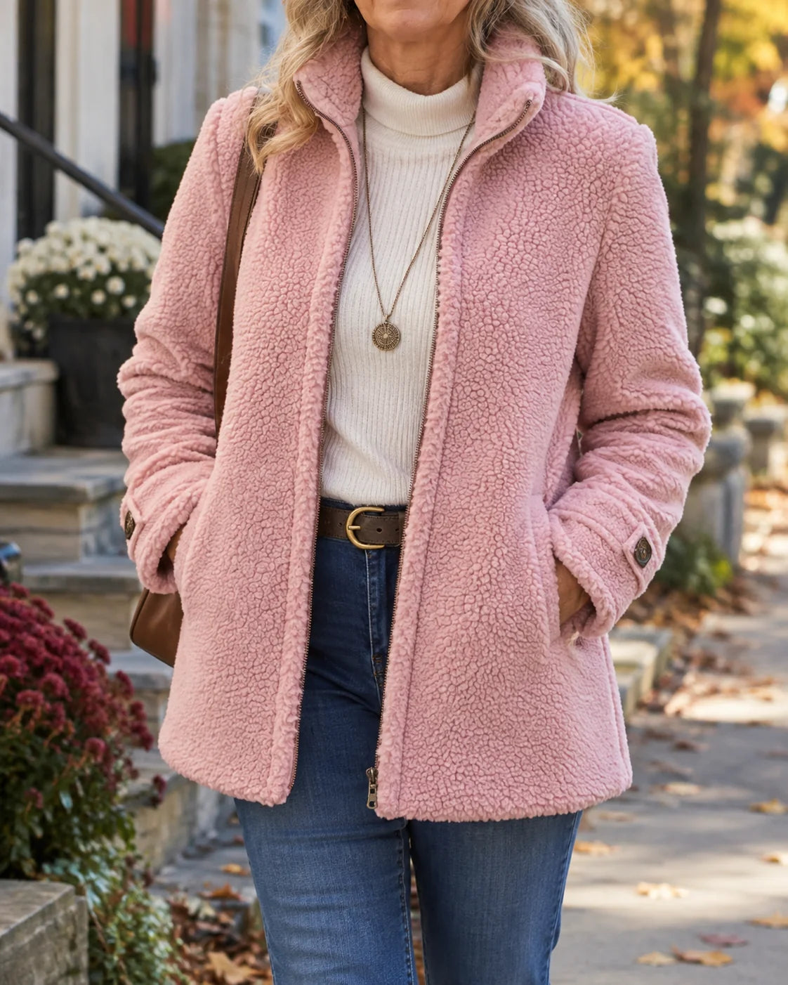 REBECCA™ | CHAQUETA CÓMODA CON CUELLO ALTO
