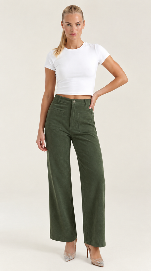 ALLISON | PANTALONES DE PANA ANCHOS