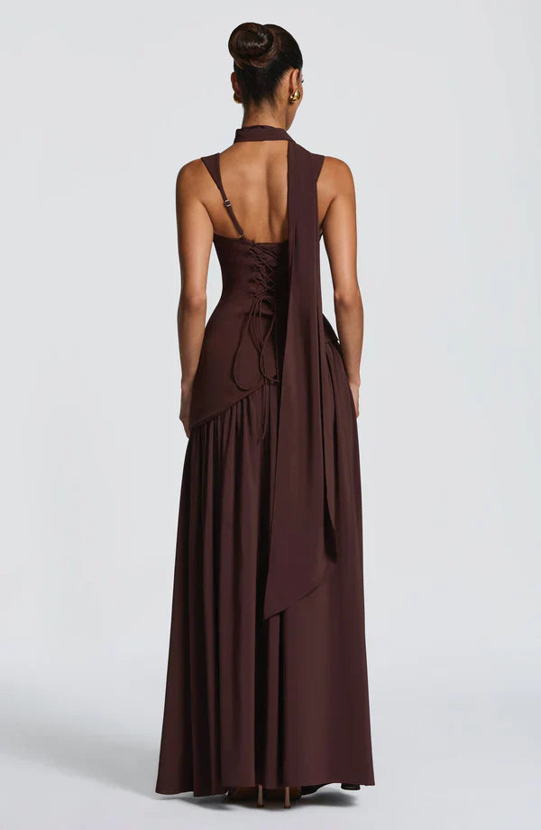 VESTIDO LARGO LACADO